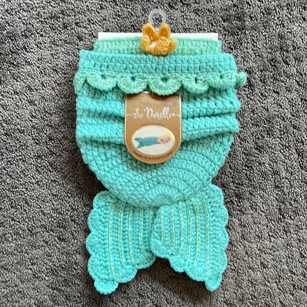 COPY - Crocheted mermaid tail & headband